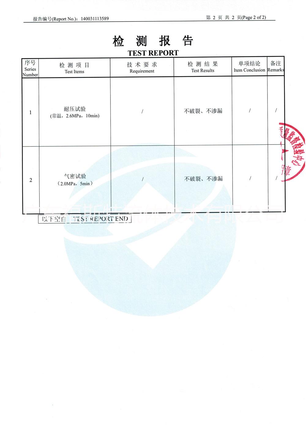 国家化建质量检验报告