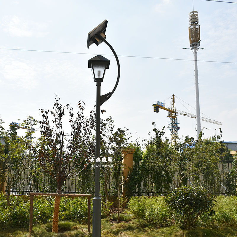 临沂市大六角灯头厂家厂家直销压铸铝庭院灯3米太阳能高杆路灯防水大六角灯头景观灯