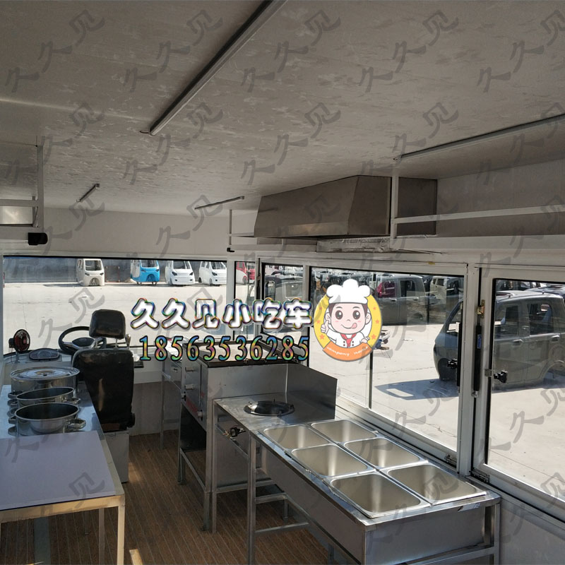 廠家定制 流動早餐小吃車 美食車圖片/廠家定制 流動早餐小吃車 美食車樣板圖 (3)