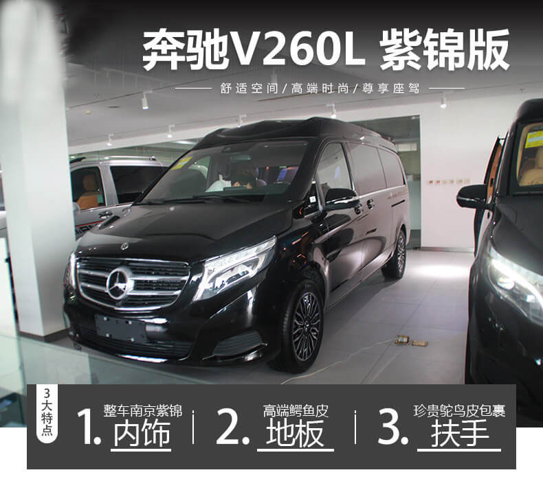 奔驰v260l报价多少钱 奔驰商务改装车 奔驰V260L紫锦图片