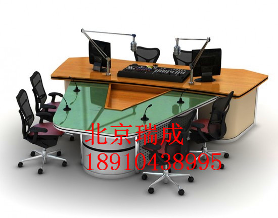 播音臺訪談桌導播桌演播桌訪談桌非圖片