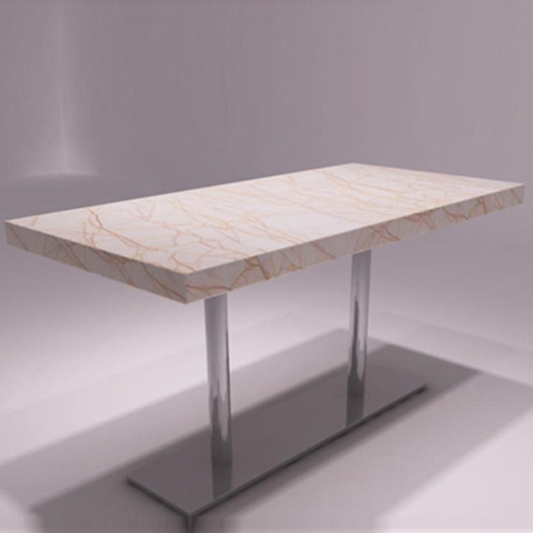 簡約西餐廳奶茶店甜品店咖啡廳飲品店快餐店方桌大理石餐桌圓桌椅