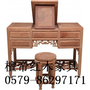 臥室紅木家具，質(zhì)量好紅木大床，紅木梳妝臺