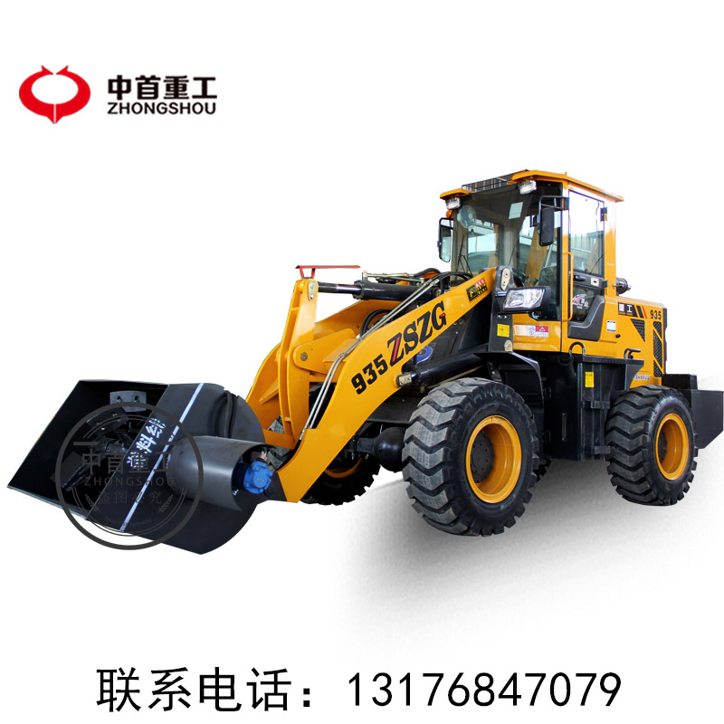 帶攪拌的鏟車圖片