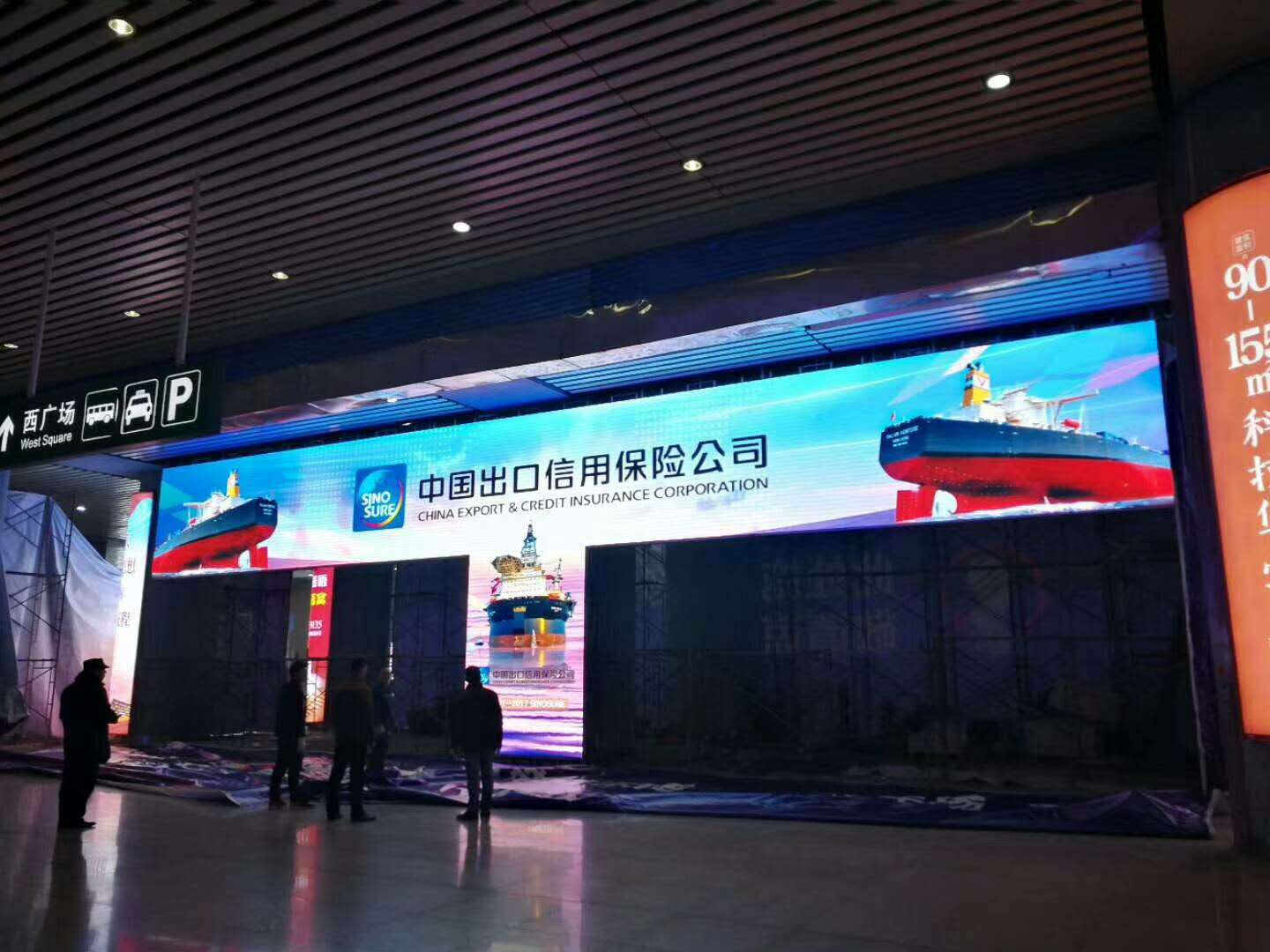 顯示屏安裝圖片/顯示屏安裝樣板圖 (2)