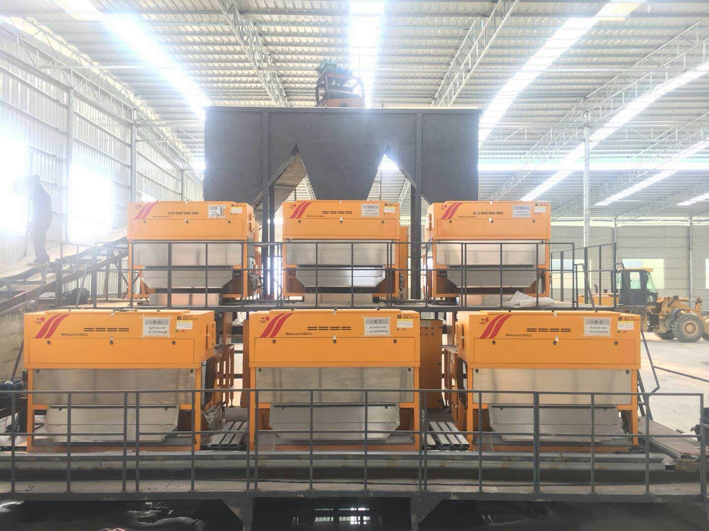 單層履帶礦石色選機圖片