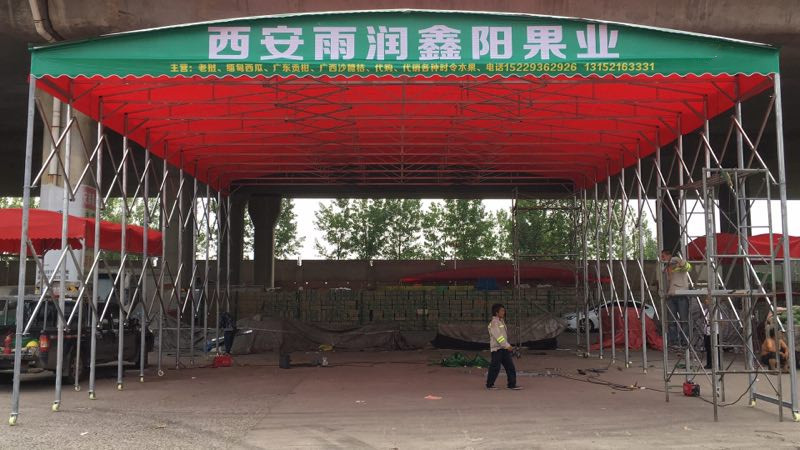 電動(dòng)雨棚移動(dòng)推拉雨棚活動(dòng)伸縮帳篷