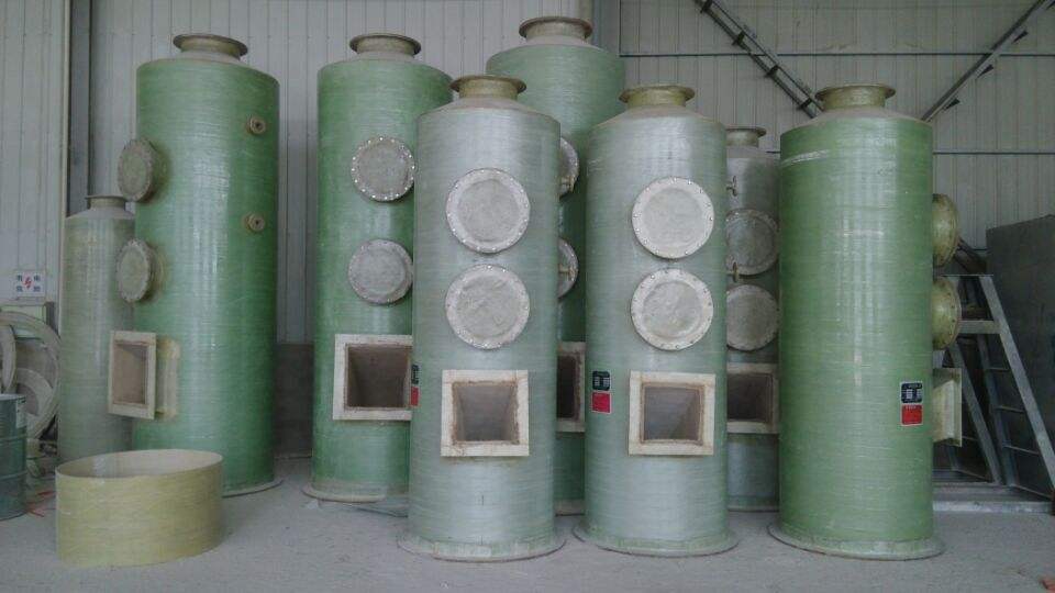 玻璃鋼吸收塔脫硫塔鍋爐除塵器凈化塔環(huán)保設(shè)備 玻璃鋼煙氣除塵器