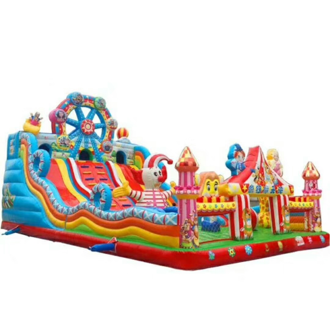 河南群興游樂設(shè)備 游樂園充氣城堡 游樂園充氣滑梯 大型充氣城堡游樂園