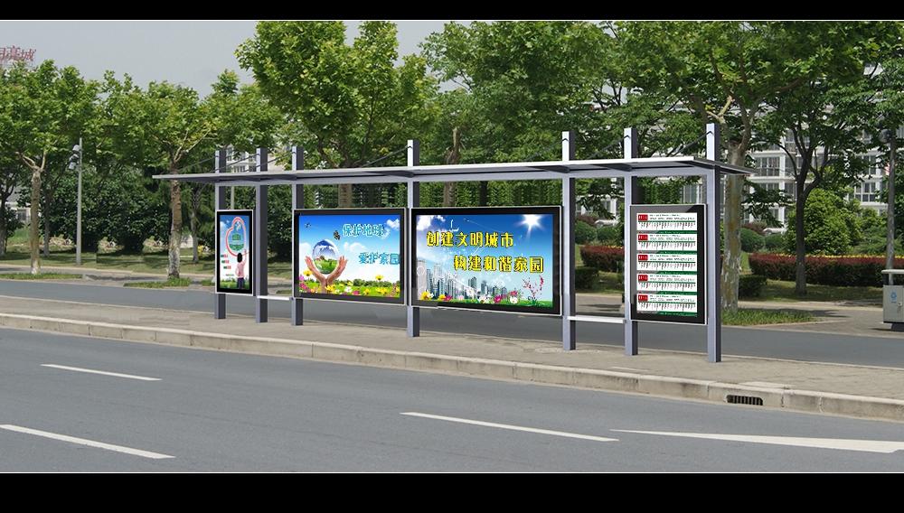 公交候車亭圖片/公交候車亭樣板圖 (4)