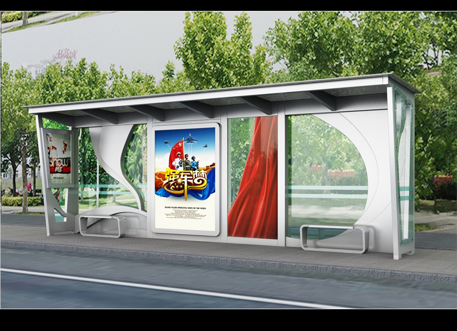 公交車候車亭、公交站臺圖片