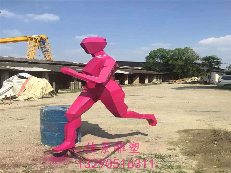 抽象人物不銹鋼雕塑