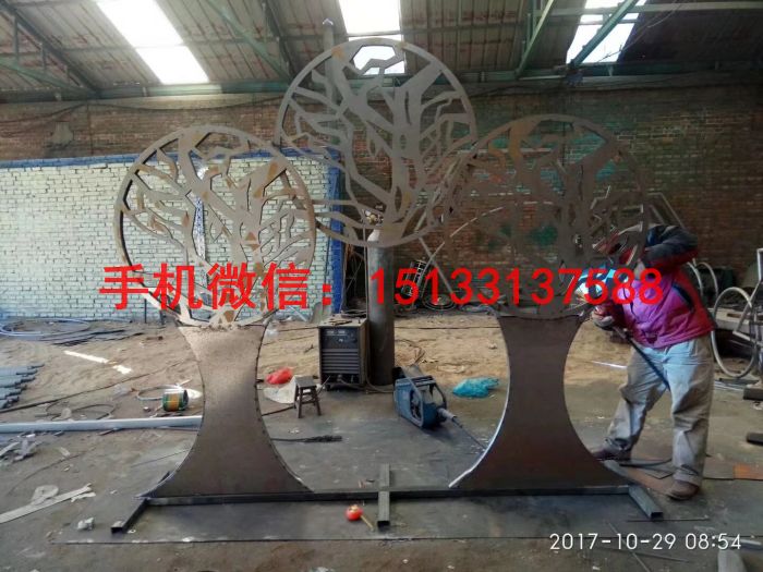搖錢樹雕塑 公園搖錢樹不銹鋼雕塑