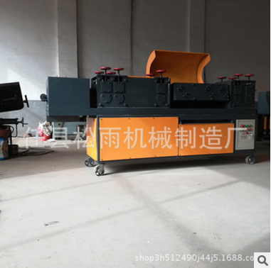 鋼管調(diào)直機雙曲線6輪8輪鋼管調(diào)直除銹噴漆一體機腳手架調(diào)直