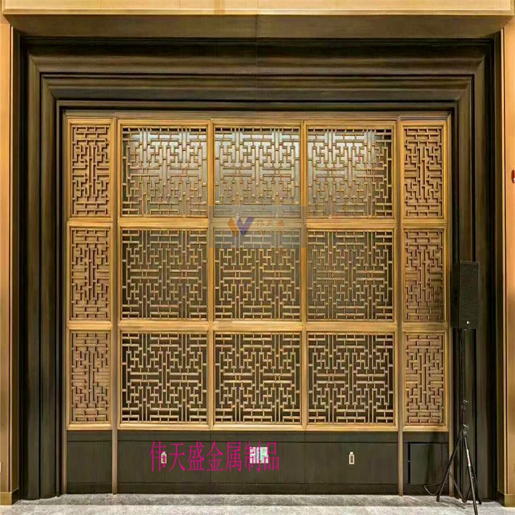 彩色不銹鋼屏風圖片/彩色不銹鋼屏風樣板圖 (4)