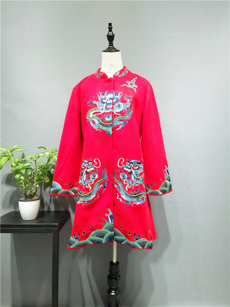 刺繡呢大衣圖片/刺繡呢大衣樣板圖 (2)