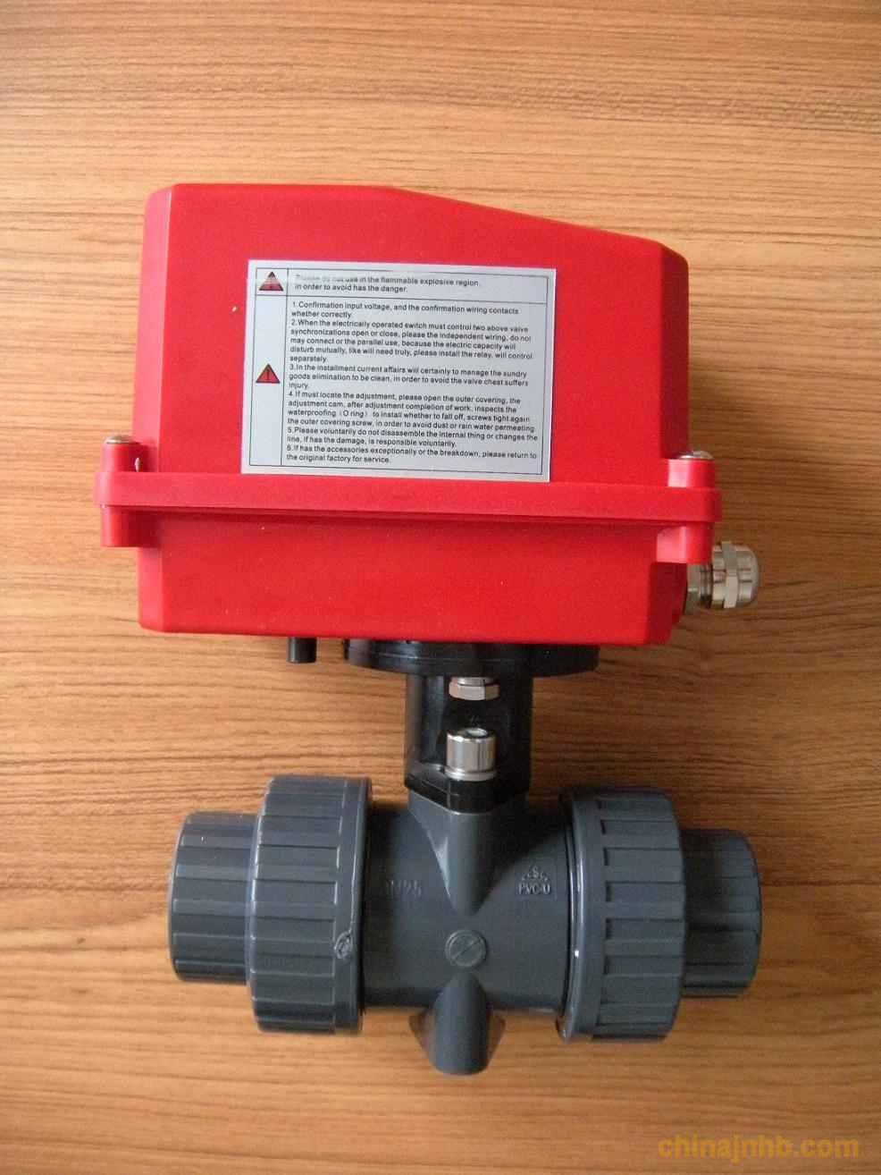 進口 UPVC電動雙由令球閥 電動執(zhí)行器 EPDM 1/2~4” 修改 電動球閥
