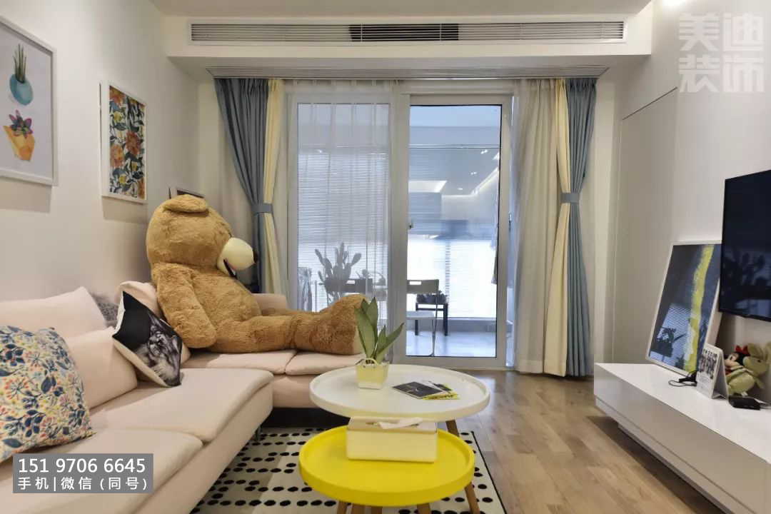 來(lái)我家｜88㎡清新北歐風(fēng)，為炎炎夏日帶來(lái)一絲清涼 岳陽(yáng)美迪裝飾作品