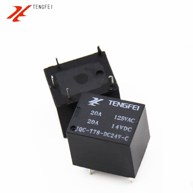 t78 24v C型小型繼電器5腳 SRA-24VDC-CL高壓直流繼電器GYB-1C-5D