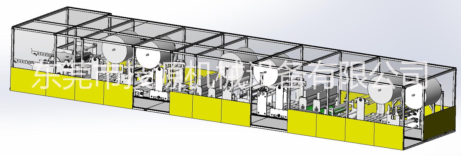 技源紙尿褲芯體復(fù)合機(jī)主要結(jié)構(gòu)圖片/技源紙尿褲芯體復(fù)合機(jī)主要結(jié)構(gòu)樣板圖 (1)