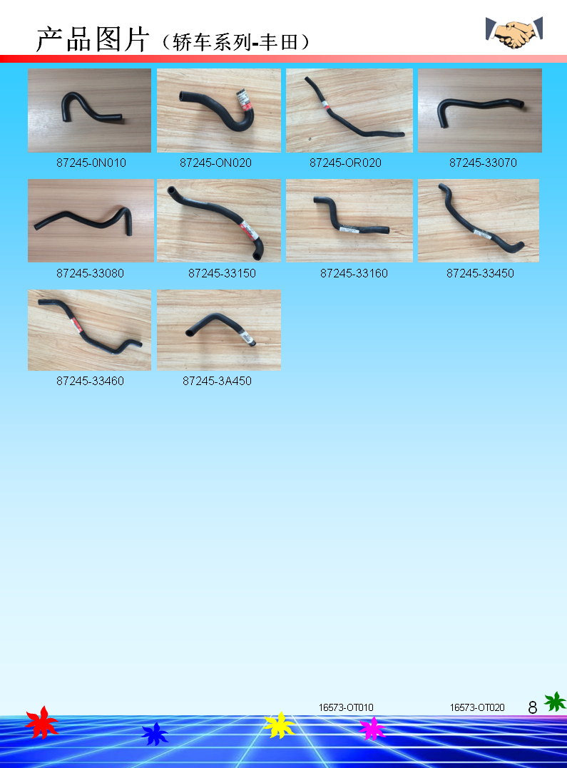 豐田汽車水管87245圖片