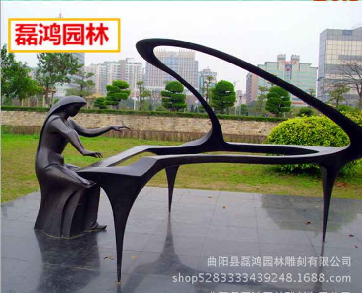 鋼琴音樂雕塑報價圖片