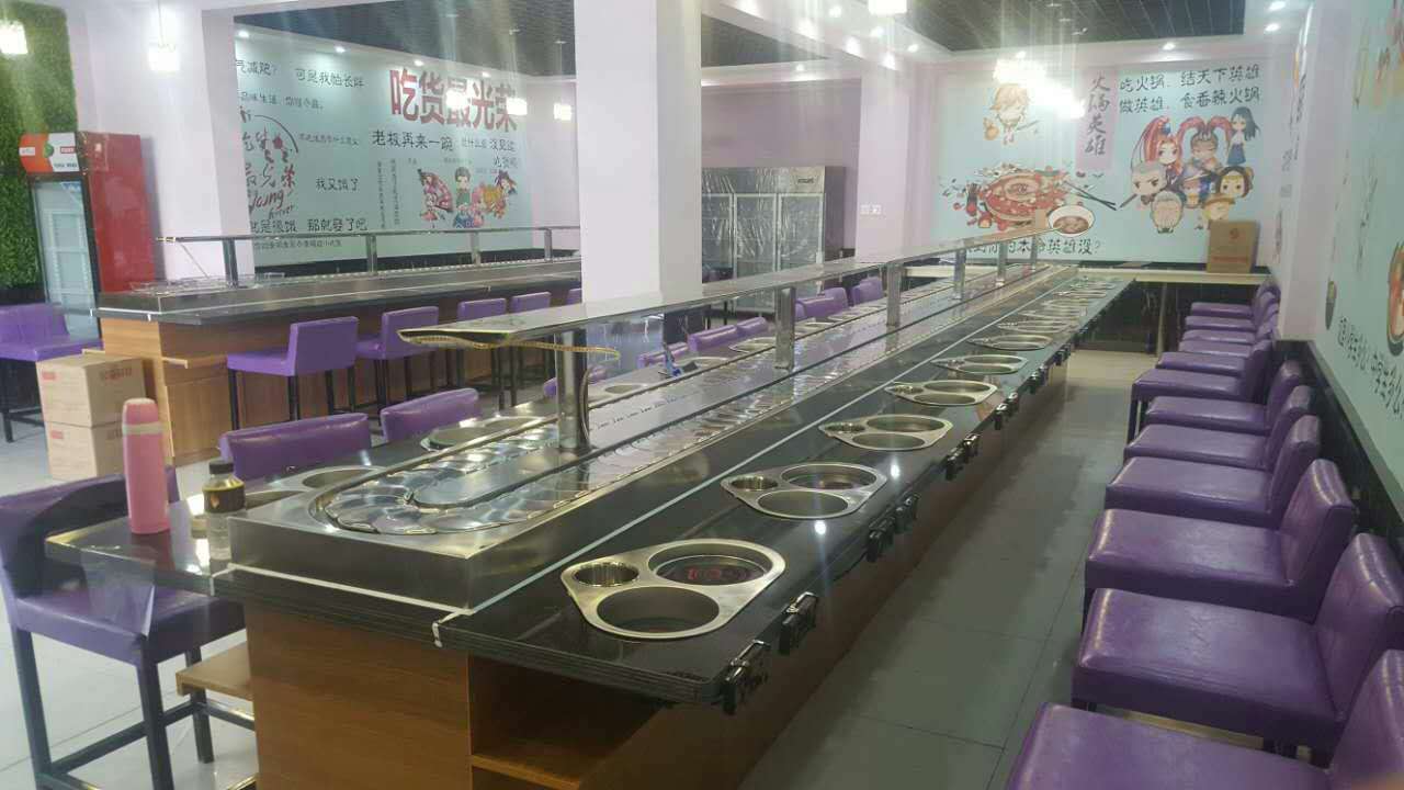 小火鍋設(shè)備回轉(zhuǎn)火鍋設(shè)備圖片