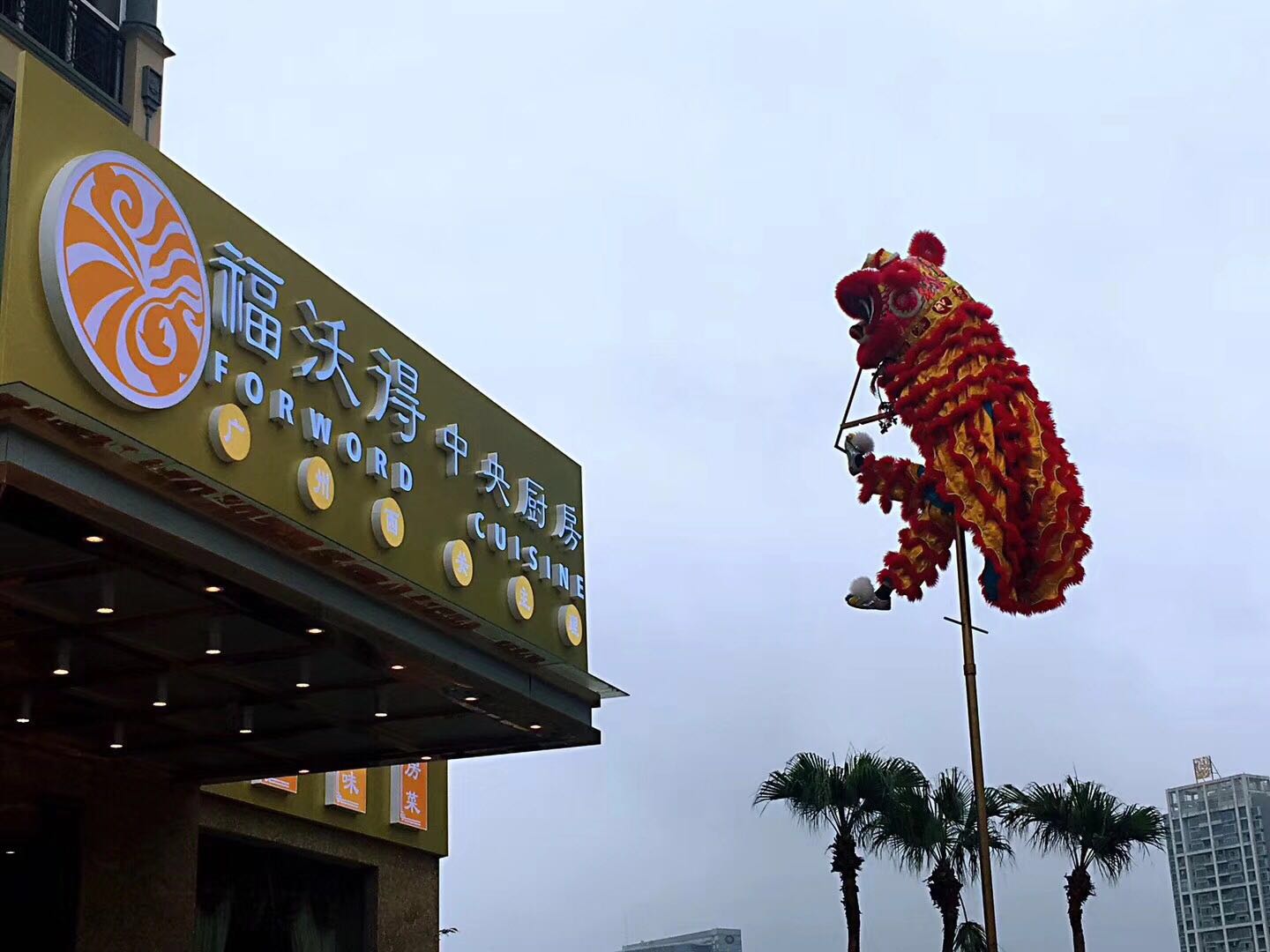 南寧開業(yè)舞獅隊表演