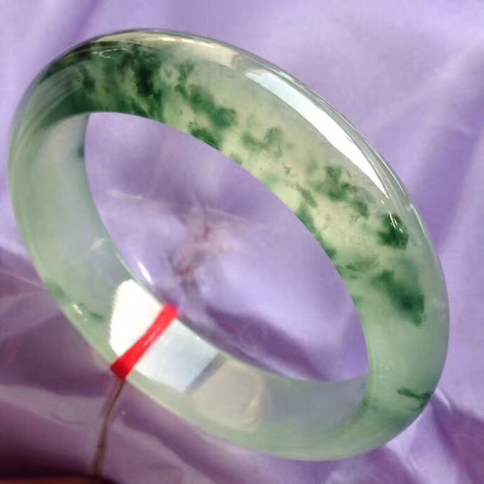 玉名坊飄花翡翠手鐲正圈59-15-8翡翠手鐲