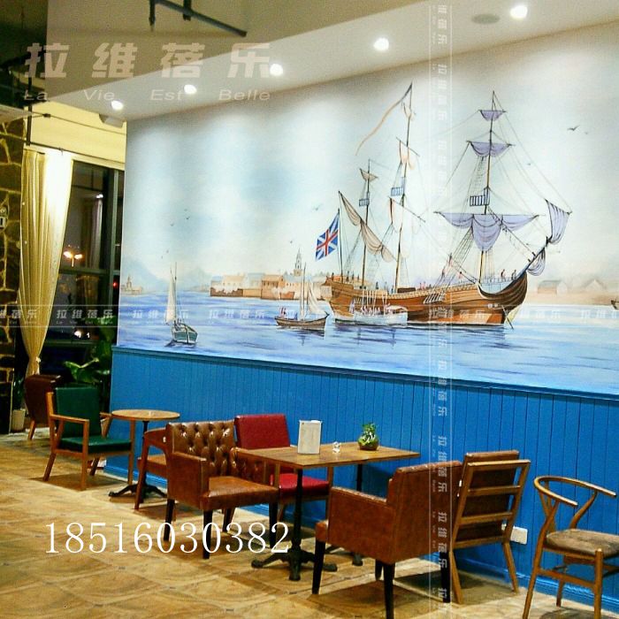 咖啡廳餐桌椅圖片/咖啡廳餐桌椅樣板圖 (3)