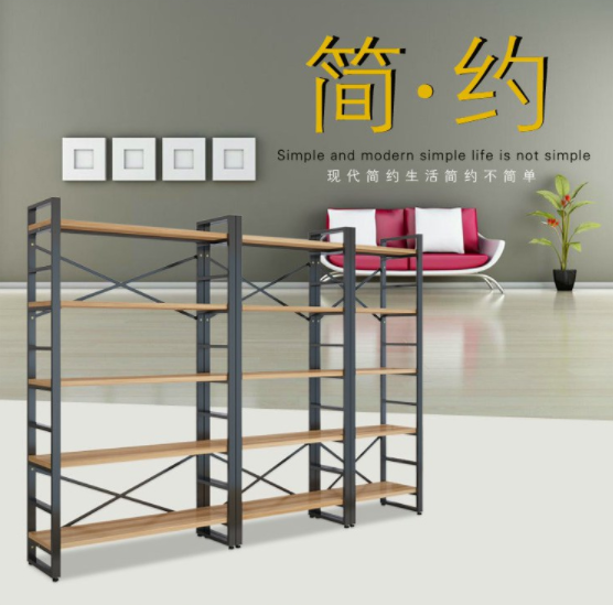 現(xiàn)代簡(jiǎn)約鋼木書(shū)架圖片/現(xiàn)代簡(jiǎn)約鋼木書(shū)架樣板圖 (3)