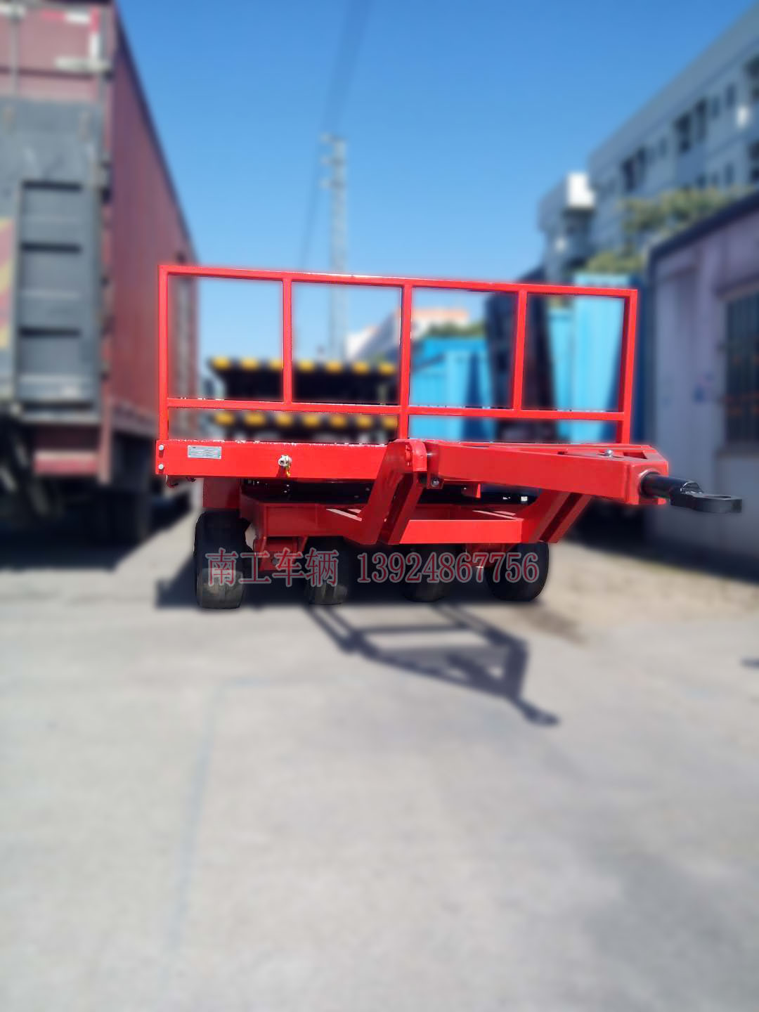 玻璃廠*重型28噸平板拖車