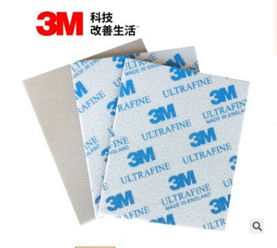 3M2604海绵砂纸手机壳抛光打磨氧化铝砂纸 06892海绵砂