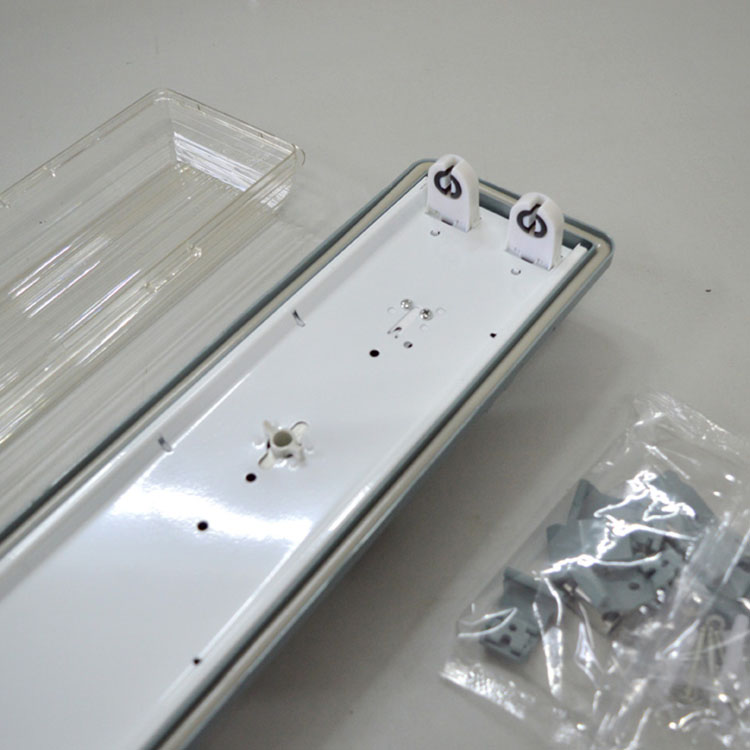 LED防水支架 T8雙管三防支架PC罩三防支架