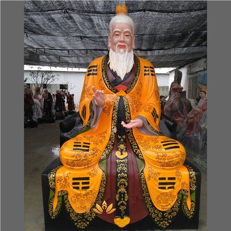 托塔天王李靖護(hù)法彩繪樹(shù)脂雕像價(jià)格 太白金星佛像 玉皇大帝神像