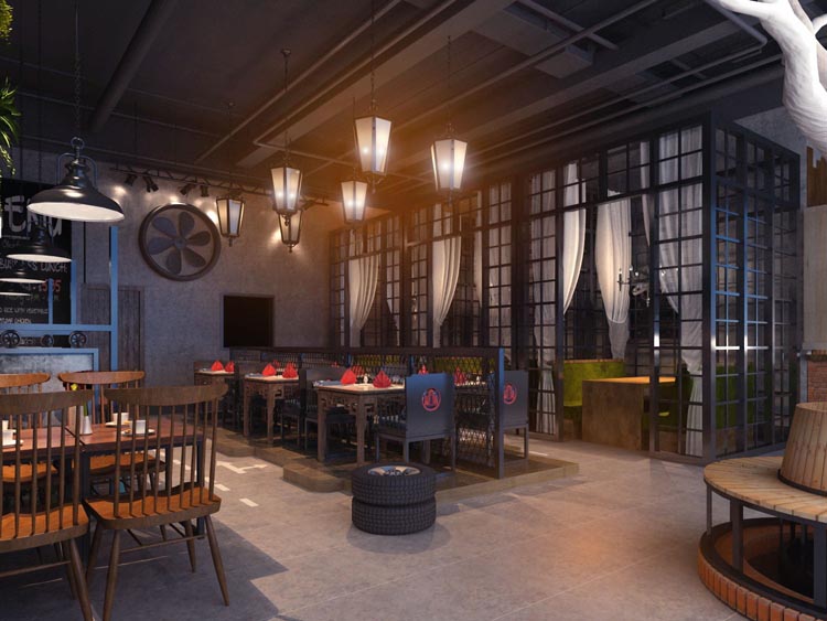 火鍋店裝修圖片/火鍋店裝修樣板圖 (1)