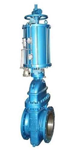 電動平行式閘板閘閥 PZ673X氣動刀型閘閥