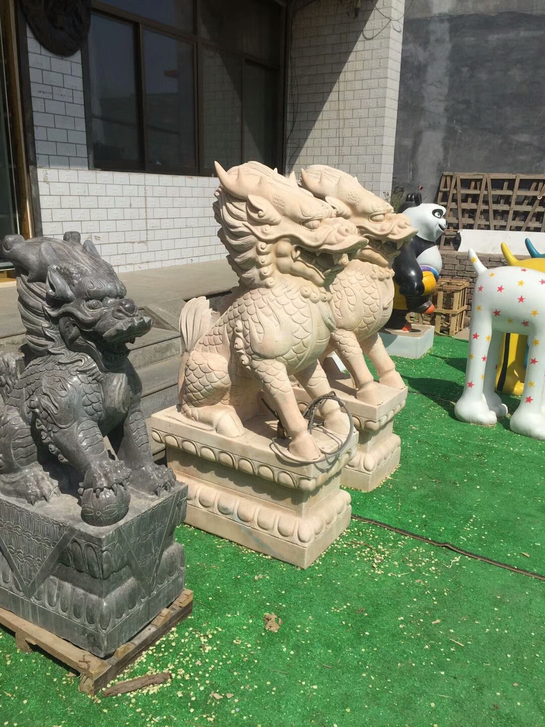 石雕麒麟圖片/石雕麒麟樣板圖 (1)