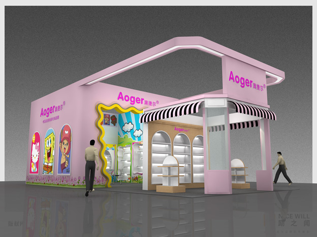 澳捷爾玩具展特裝展臺設(shè)計搭建方案—勵之聞?wù)褂[