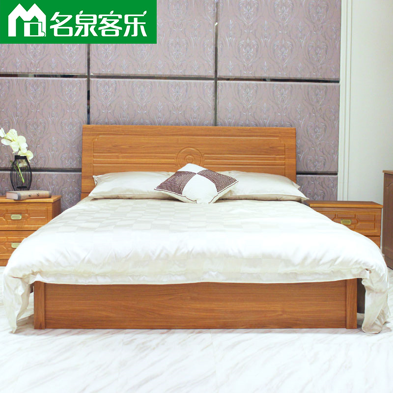 大連板式家具M(jìn)08雙人床圖片