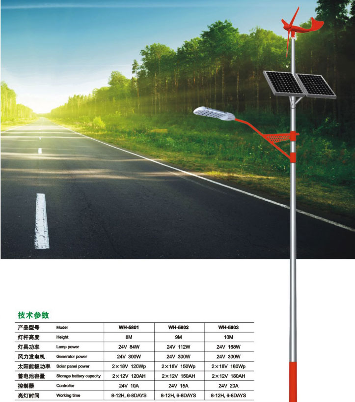 風(fēng)光互補(bǔ)太陽能路燈圖片/風(fēng)光互補(bǔ)太陽能路燈樣板圖 (3)