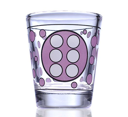 磨砂玻璃杯噴砂白酒杯烤花工藝白酒杯加工