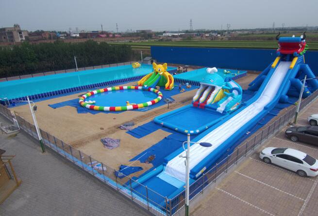充氣水滑梯水上樂(lè)園出租圖片/充氣水滑梯水上樂(lè)園出租樣板圖 (4)