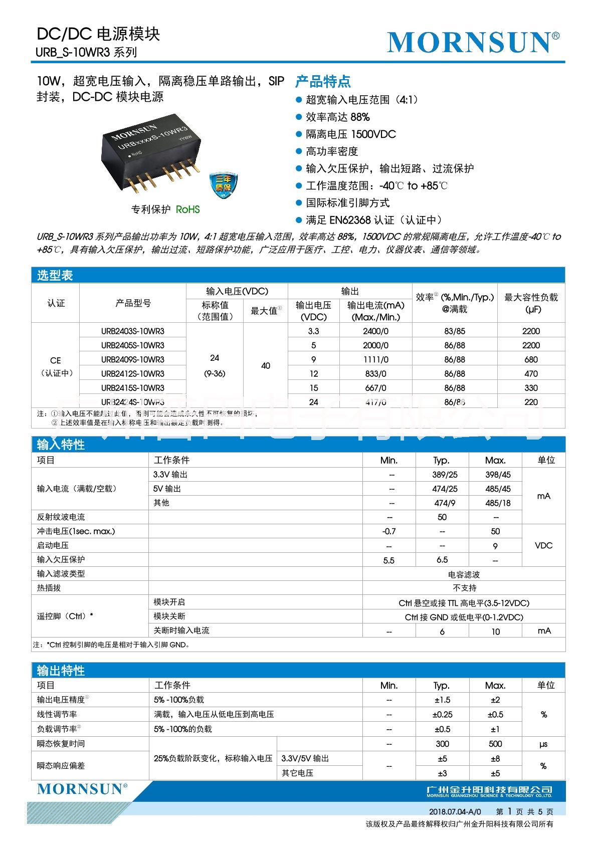 URB_S-10WR3 系列图片