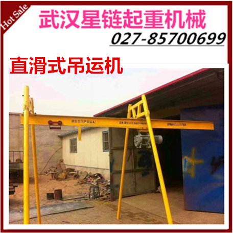 武漢廠家直滑式吊運(yùn)機(jī)升降龍門架帶跑車葫蘆