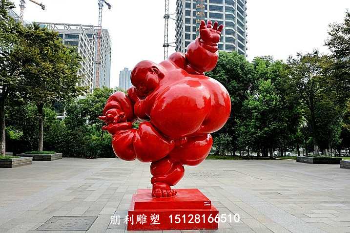 不銹鋼抽象雕塑圖片/不銹鋼抽象雕塑樣板圖 (1)