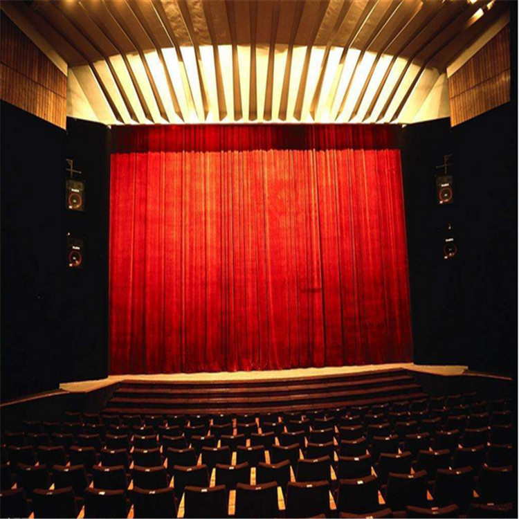 長春市禮堂電動舞臺幕布圖片
