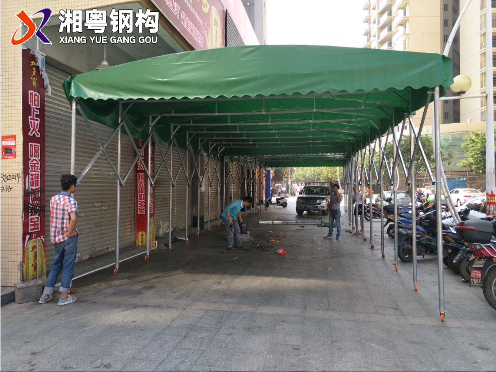 2018熱銷(xiāo)大排檔推拉篷廠(chǎng)家定制60乘1.2mm鍍鋅鋼系列