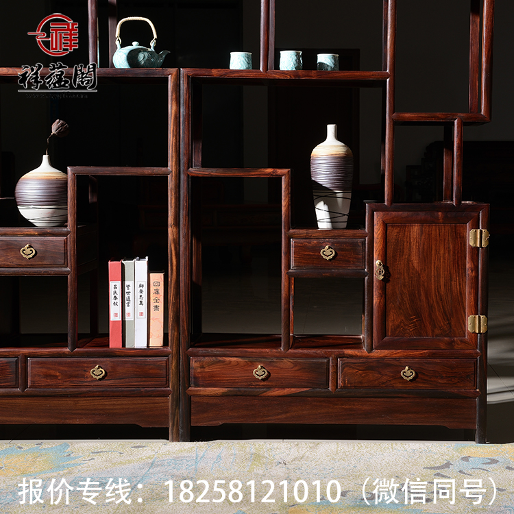 紅木博古架圖片/紅木博古架樣板圖 (4)