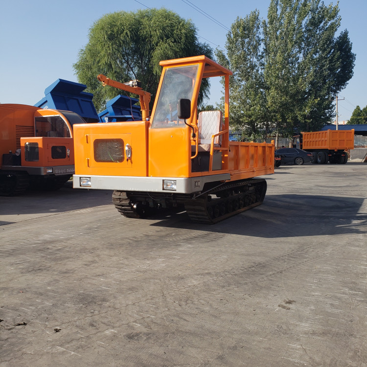 農(nóng)田改造履帶運(yùn)輸車 雙缸農(nóng)用自卸履帶車 履帶自卸車